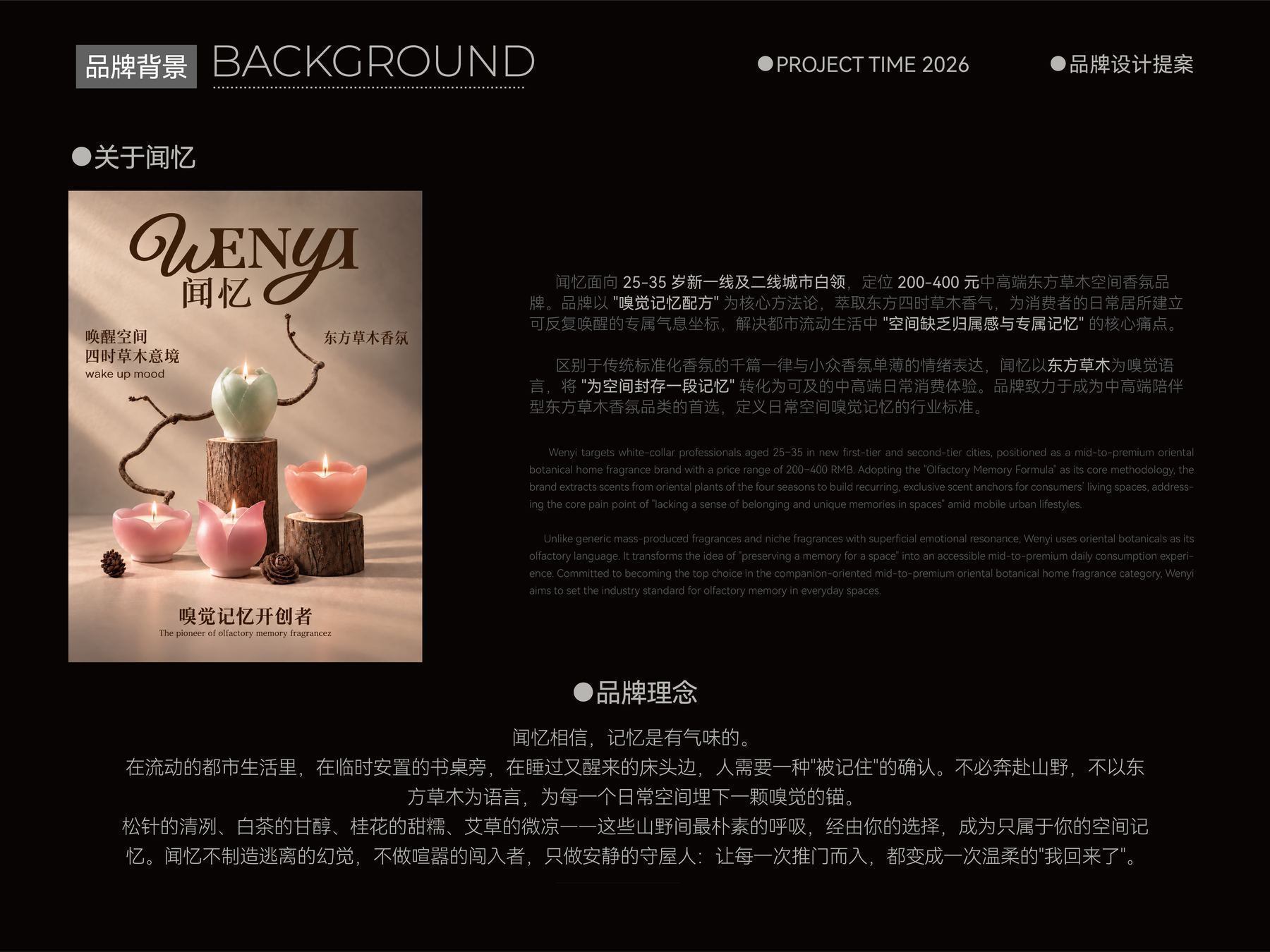 闻忆品牌设计提案展示图